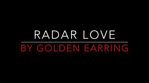 radar love song